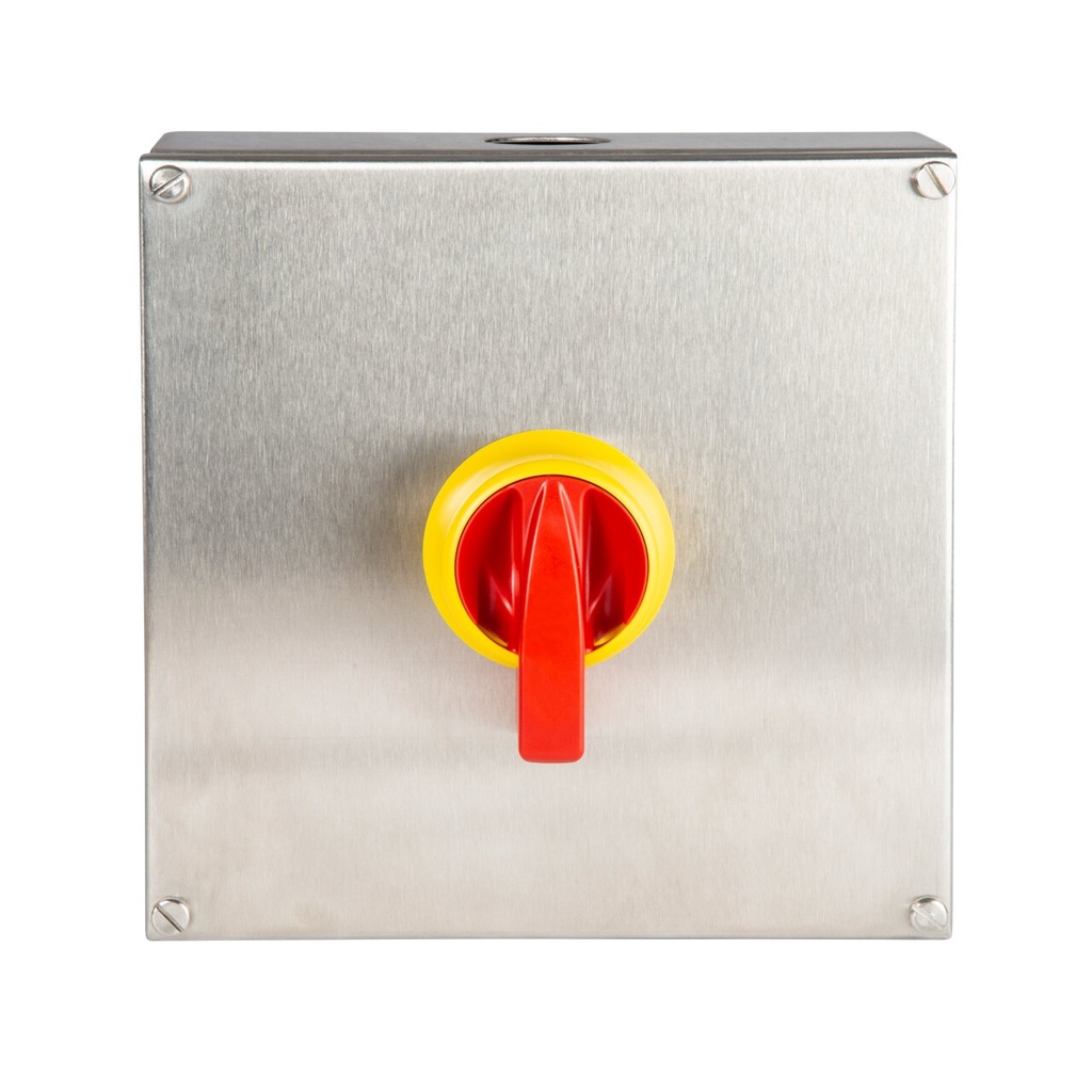 INTERRUPTOR 4P.63A. MANDO IP69K EN CAJA INOX