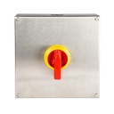 INTERRUPTOR 4P.63A. MANDO IP69K EN CAJA INOX